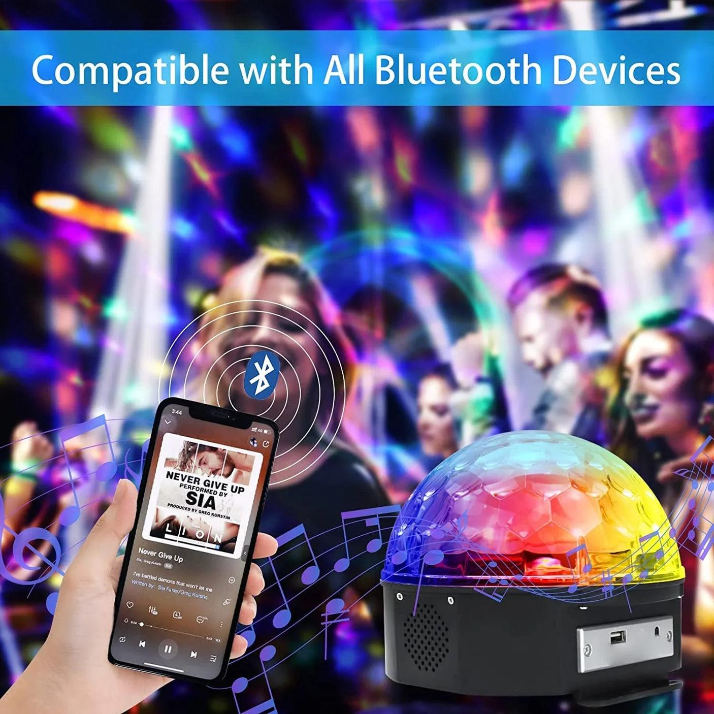 MP3 Magic LED Disco Party Light