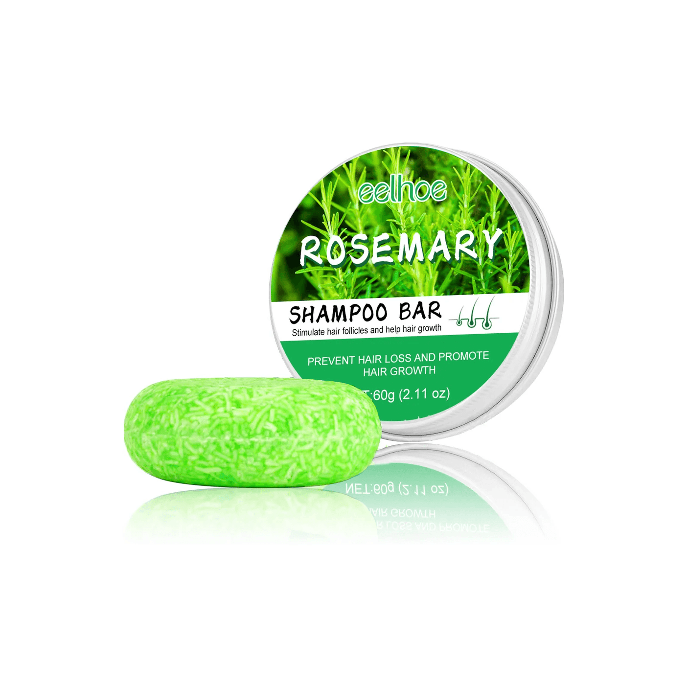 EELHOE Rosemary Shampoo Bar Promote Hair Growth - 60g