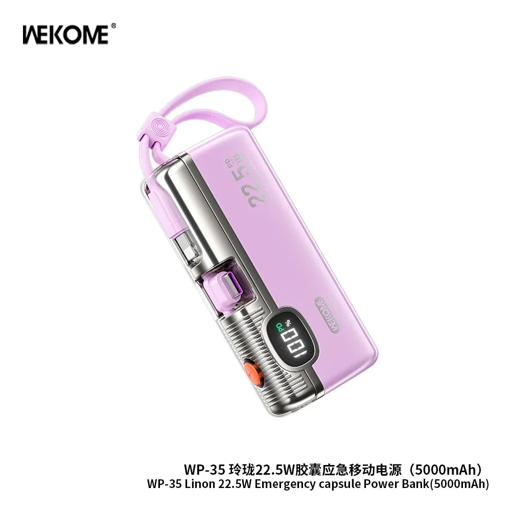 Wekome Super Compact 5000mAh 22.5W Power Bank WP-35