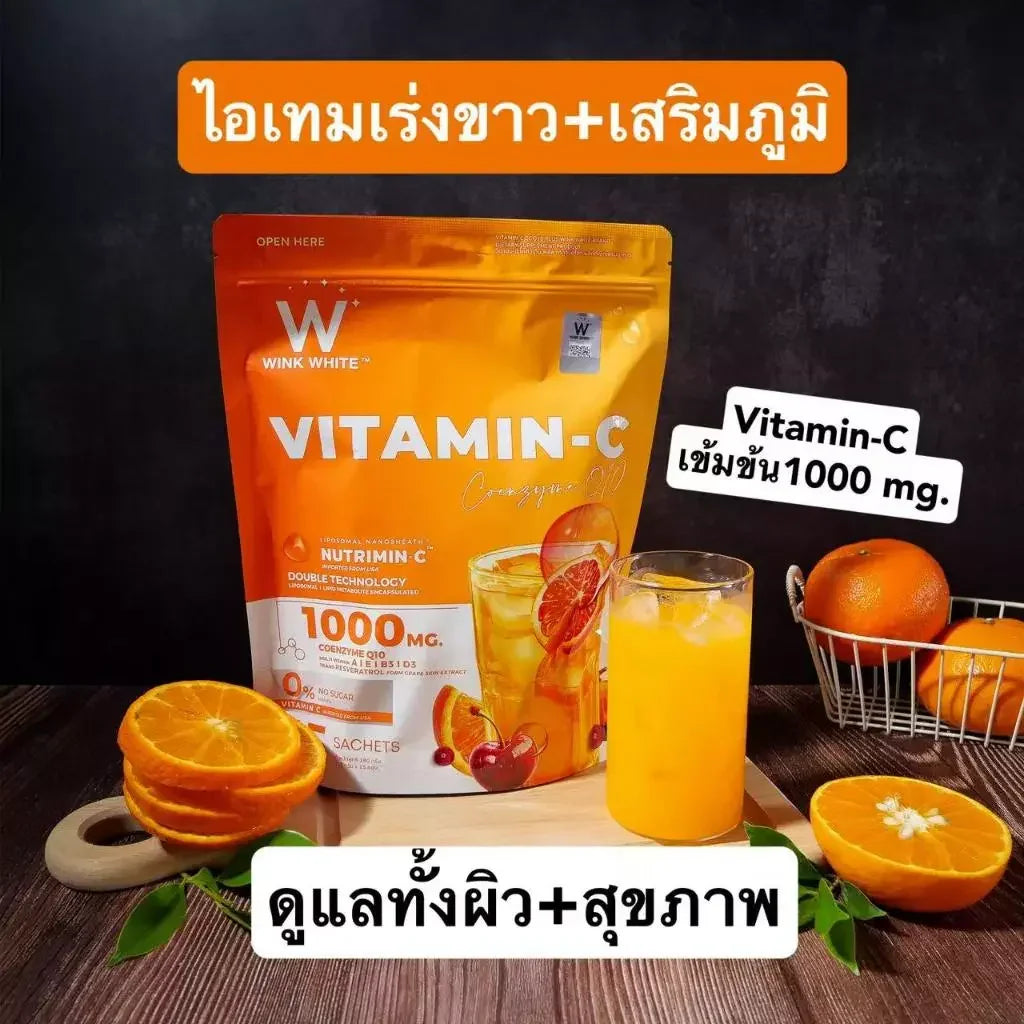Wink White Vitamin C Coenzyme Q10 - 12g × 15 Sachets (180g)