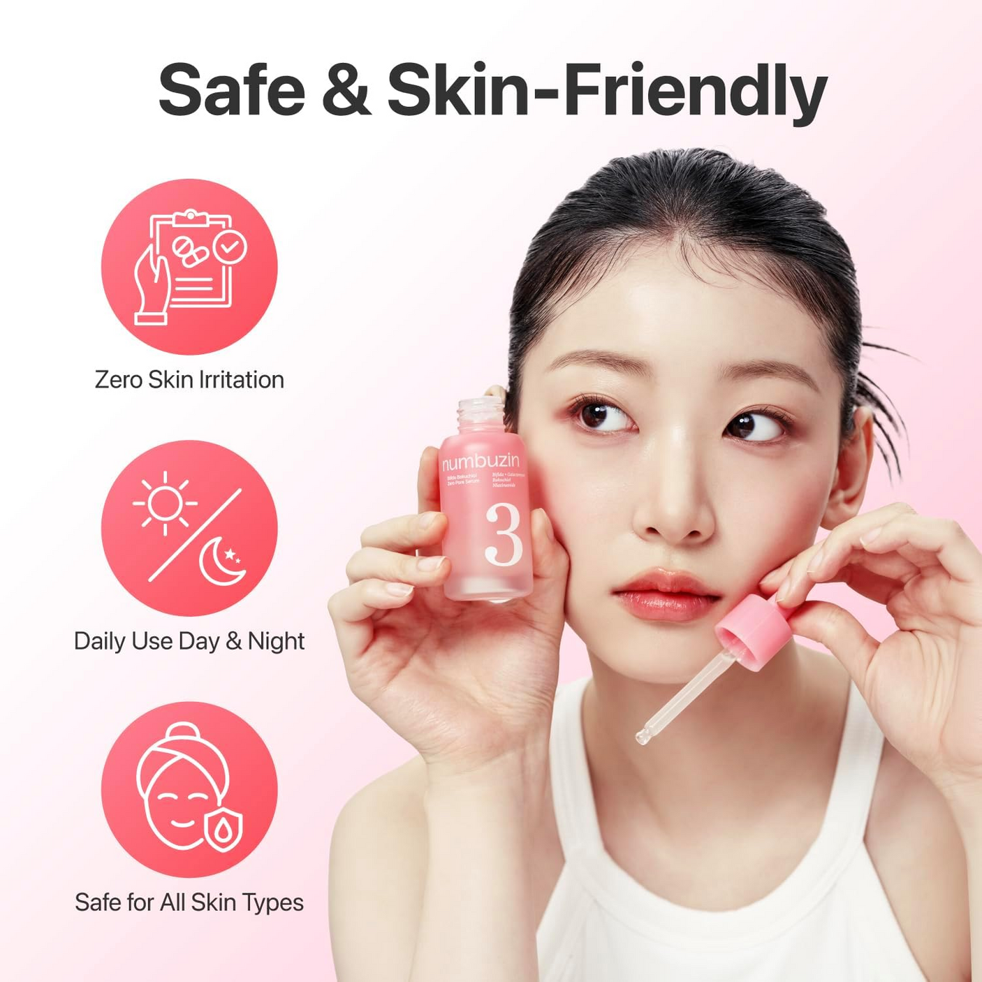 Numbuzin No.3 Bifida Bakuchiol Zero Pore Serum - 30ml