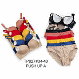 طقم حمالات صدر وسراويل داخلية نسائية بفتحة صدر لأعلى - TP827#