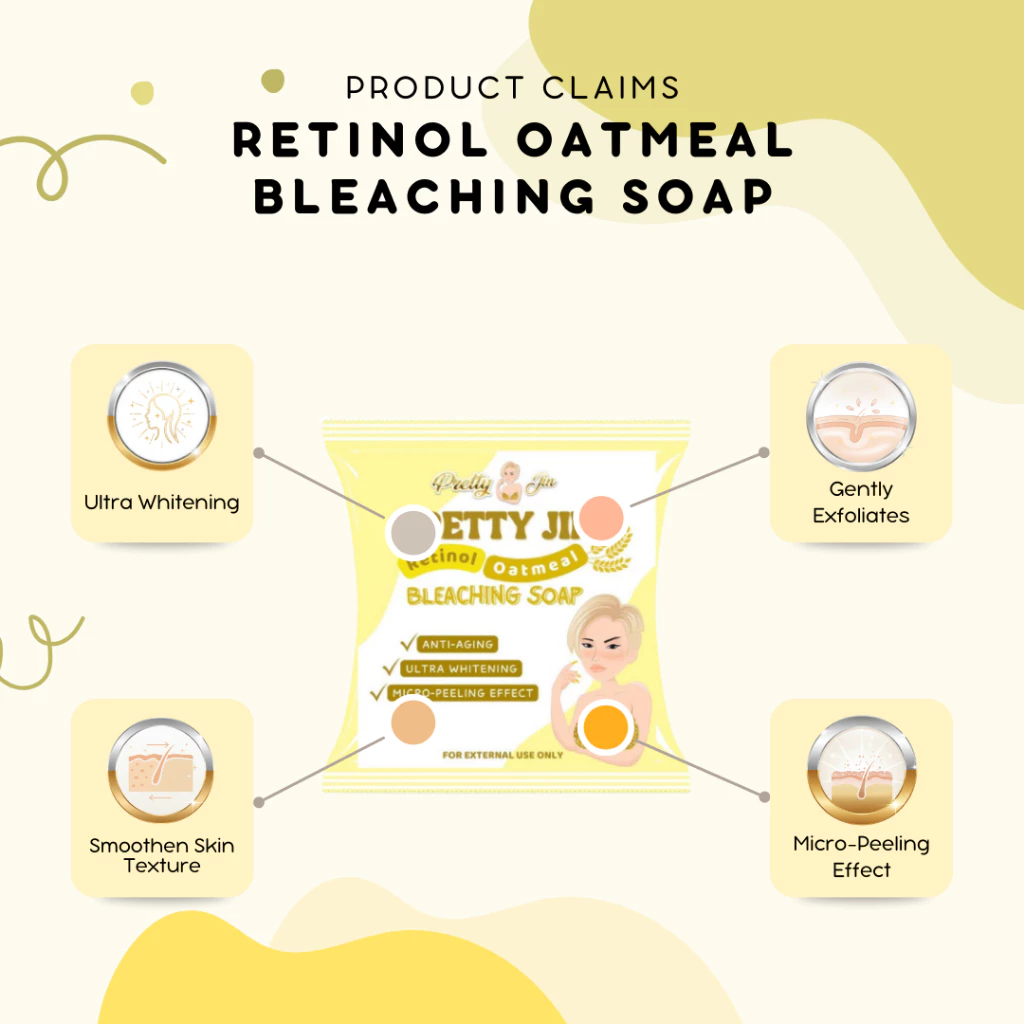 Pretty Jin Retinol Oatmeal Bleaching Soap - 70g