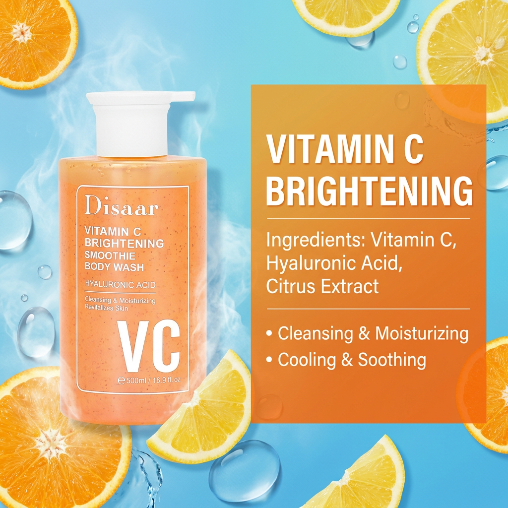 Disaar Vitamin C Brightening Smoothie Body Wash - 500ml