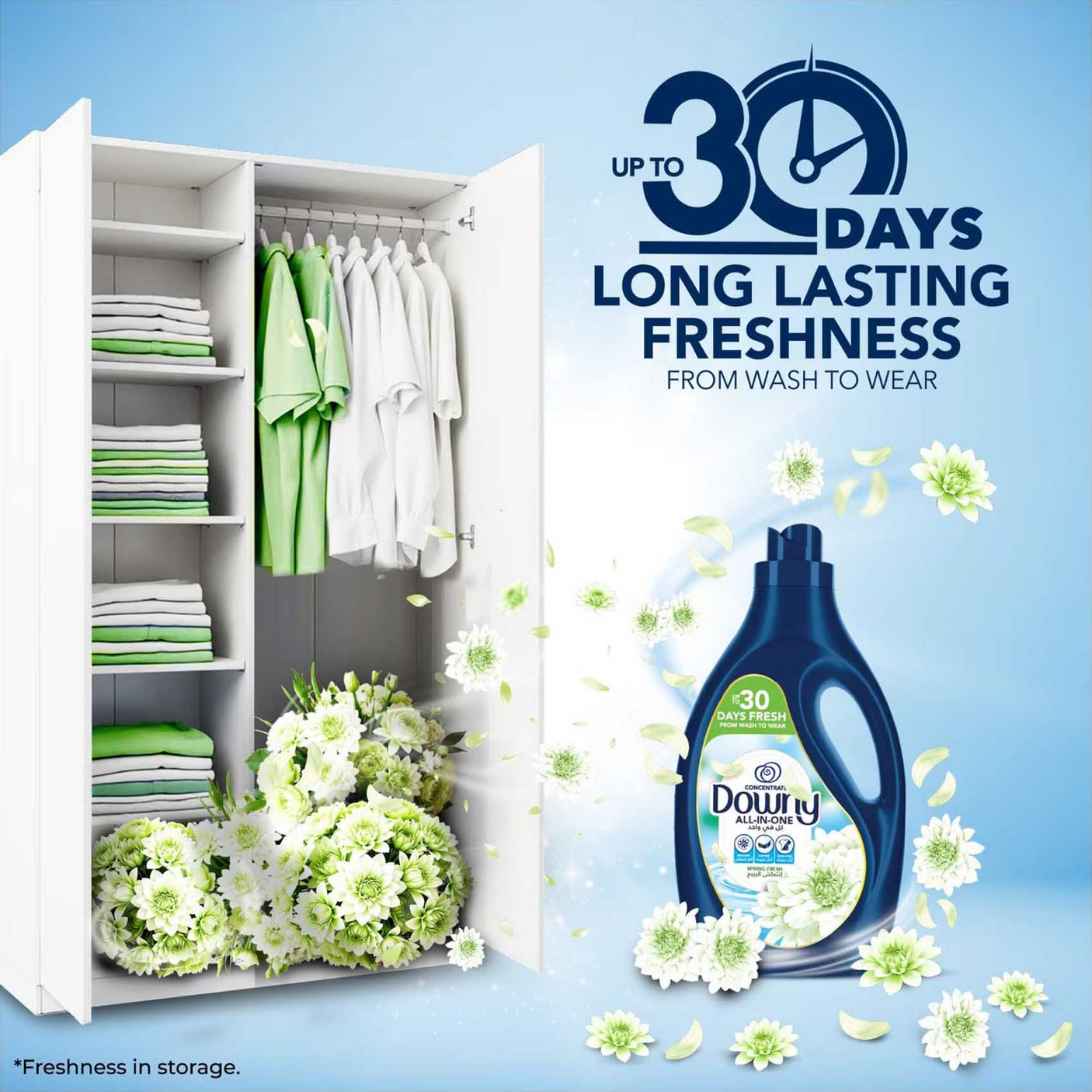 Downy All In One Concentrate Fabric Conditioner - 1 L