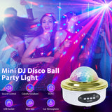 LED Crystal Magic Ball Party Light With Speaker - SD008E