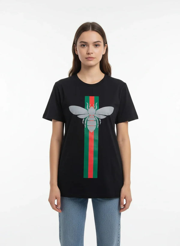 Bee Graphic Black T-Shirt