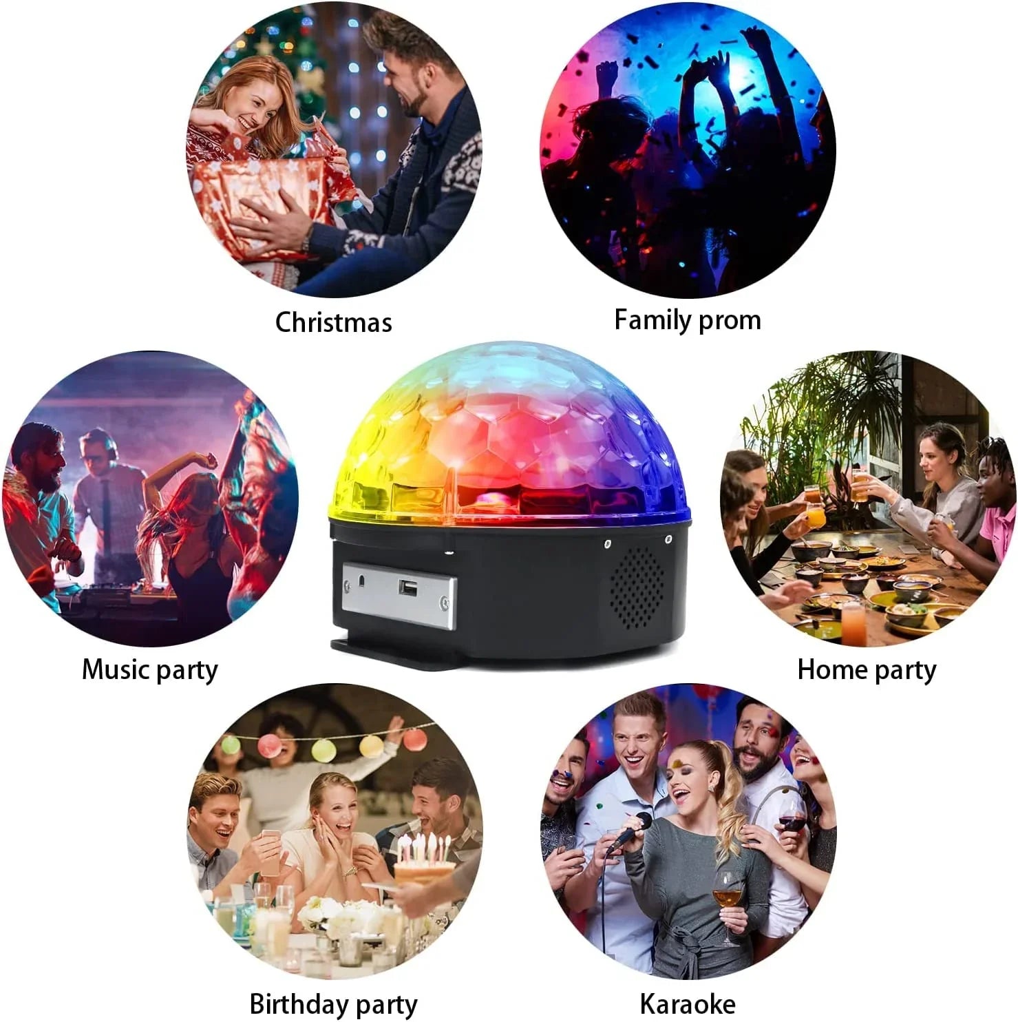 MP3 Magic LED Disco Party Light