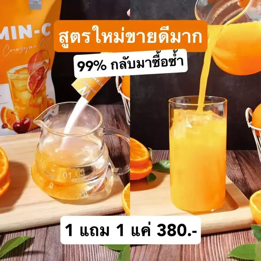 Wink White Vitamin C Coenzyme Q10 - 12g × 15 Sachets (180g)