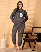 Women's Warm & Fuzzy Knitted Pajama Set