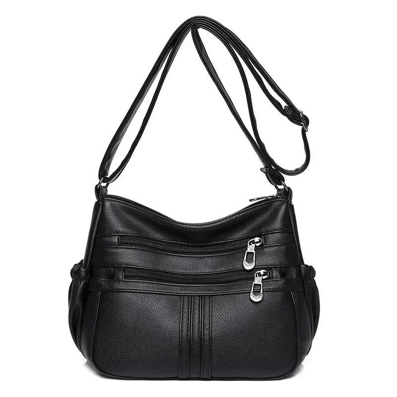 Vintage Lightweight Crossbody Bag - 8601-1
