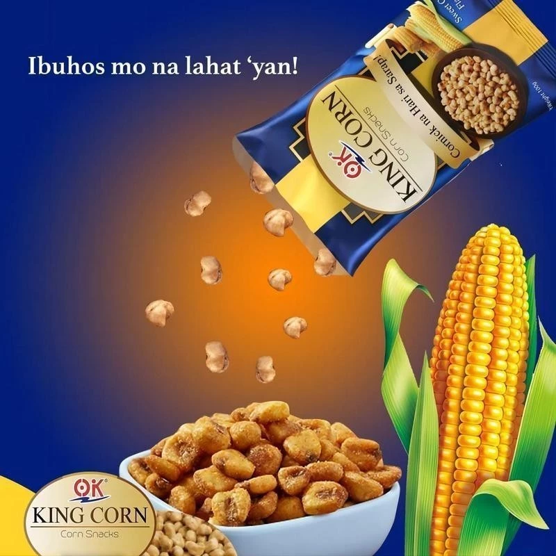OK King Corn Sweet Corn Flavour Snacks - 100g