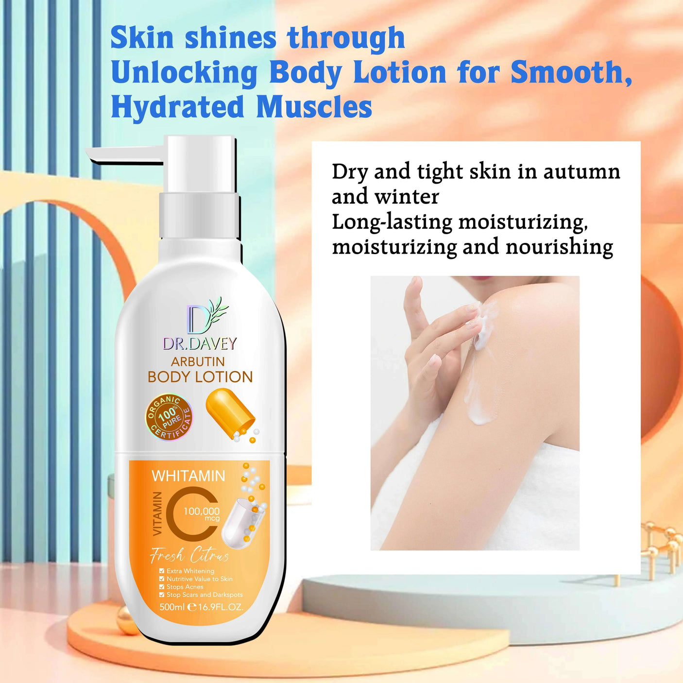Dr. Davey Arbutin Body Lotion - 500ml