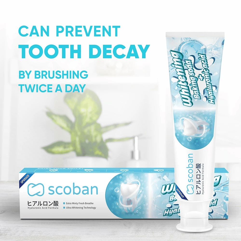 Scoban Teeth Brightening Toothpaste With Baking Soda - 200g