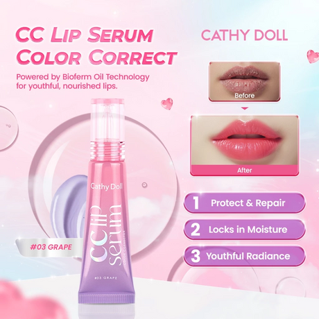 Cathy Doll CC Lip Serum Color Corrector #03 Grape - 10g