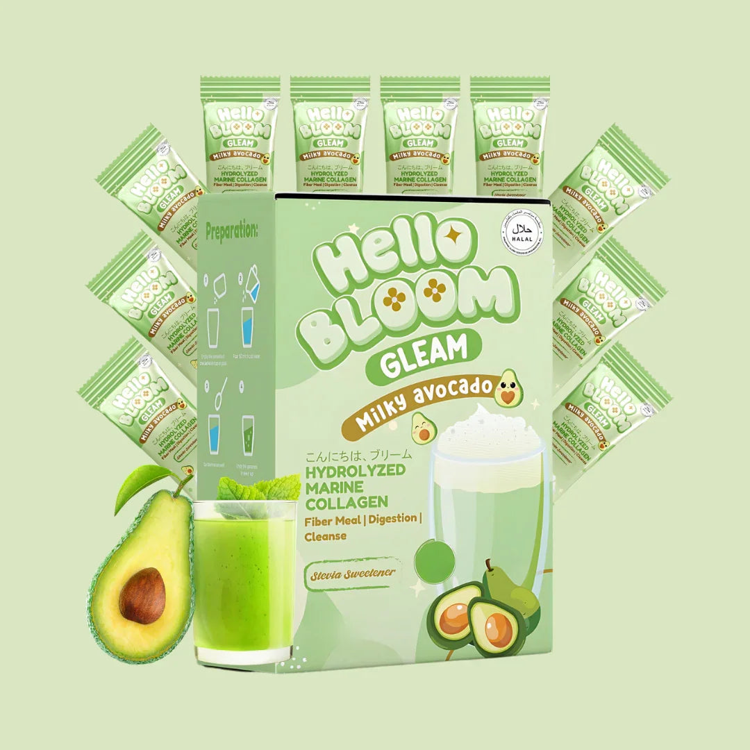 Hello Bloom Gleam Milky Avocado Juice Drink - 180g