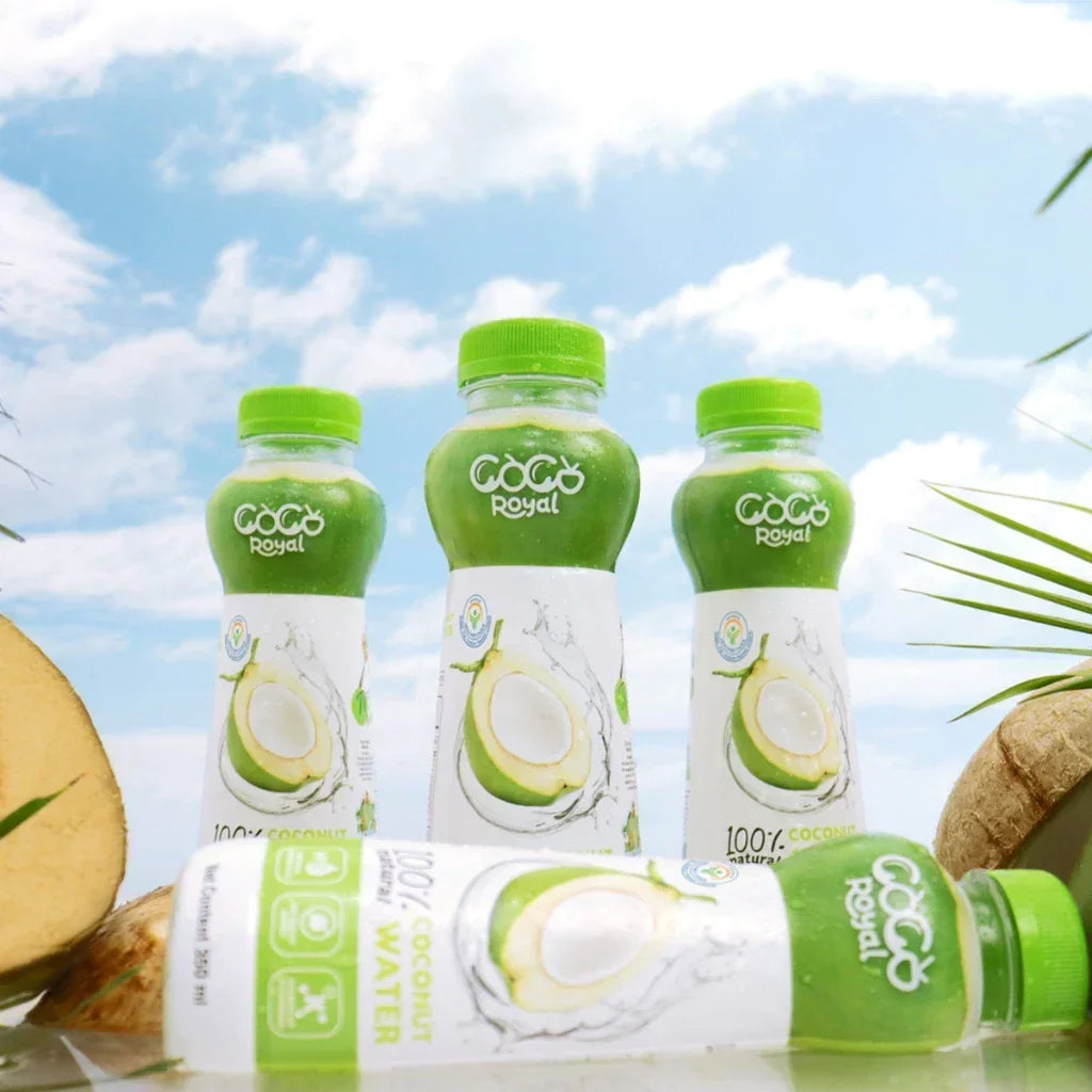 CocoRoyal 100% Natural Coconut Water - 350ml × 3 Pcs (Offer)