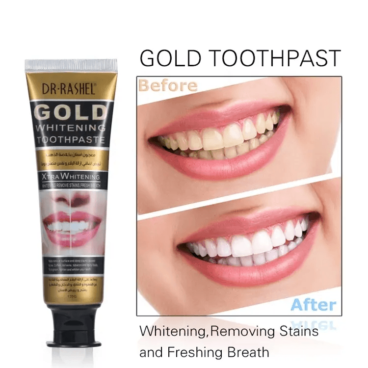 Dr.Rashel Gold Brightening Toothpaste - 120g