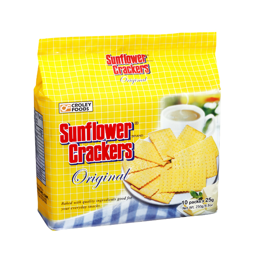 Croley Foods Sunflower Crackers Original - 10Pcs × 25g