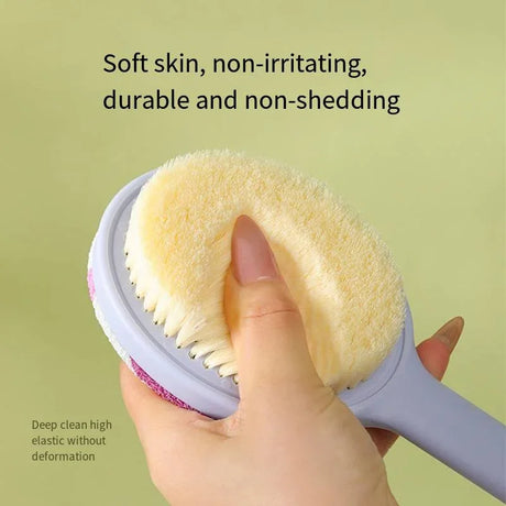 Miss Sweet Durable Massage Shower Brush With Soft & Stiff Bristles