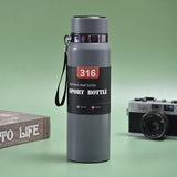 Stainless Steel Vacuum Insulated Sport Bottle With LED Display - 800ml