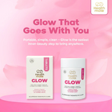 كبسولات "هيلث ميت جلو" (Healthmate Glow) القابلة للمضغ - كولاجين وفيتامينات متعددة - 60 كبسولة