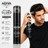 Agiva Extra Strong Styling Glued Hair Spray Black - 400ml