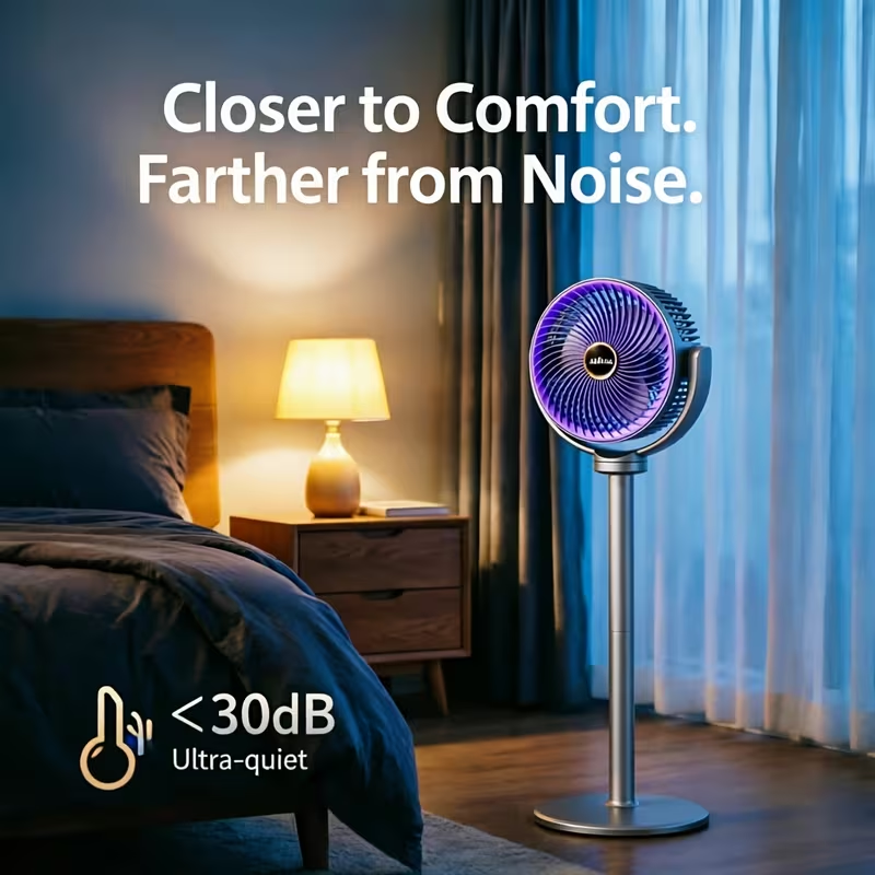 Height Adjustable Air Circulation Vertical Fan JKJ-108