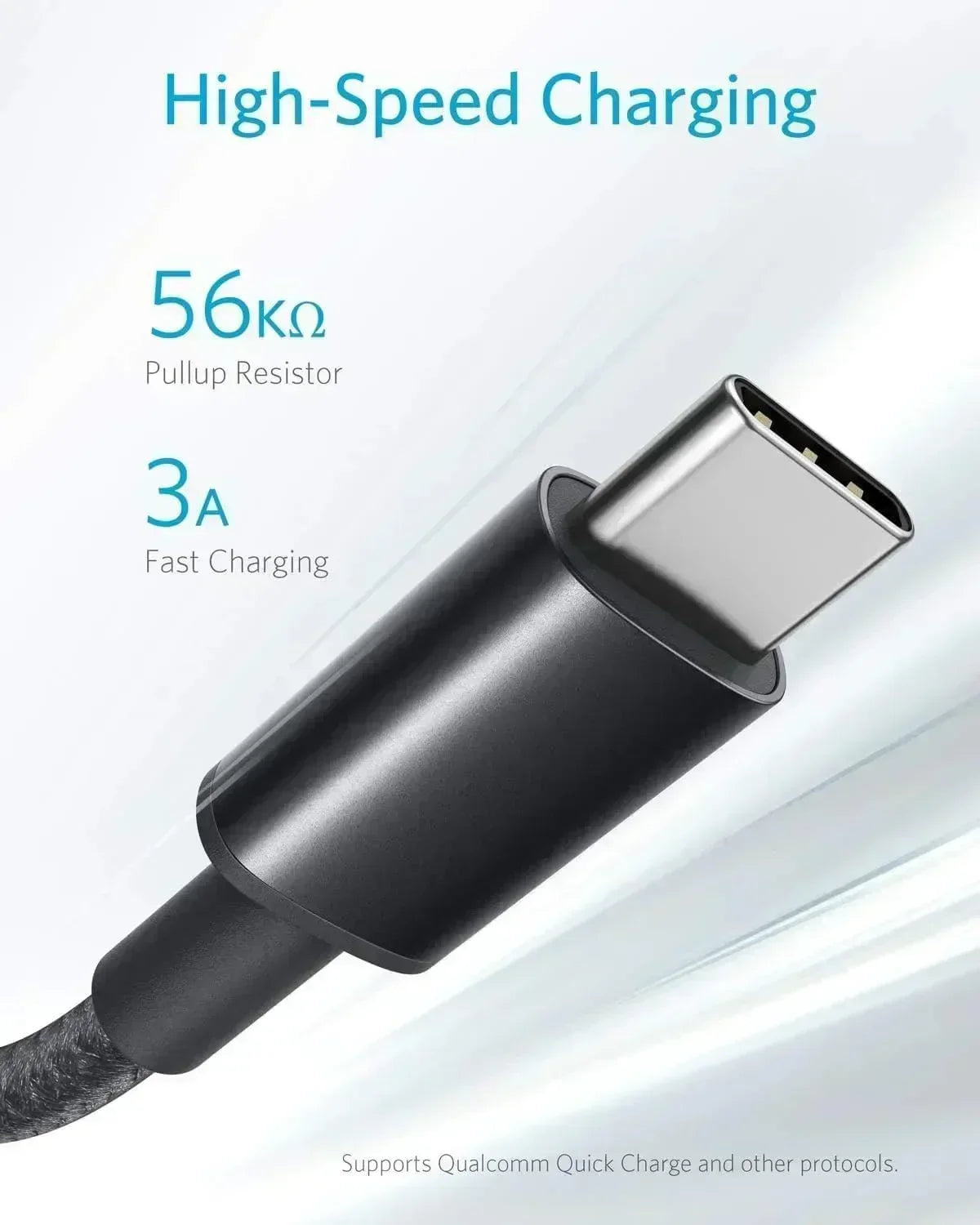 كابل شحن سريع أصلي من Anker USB A إلى USB C - 322