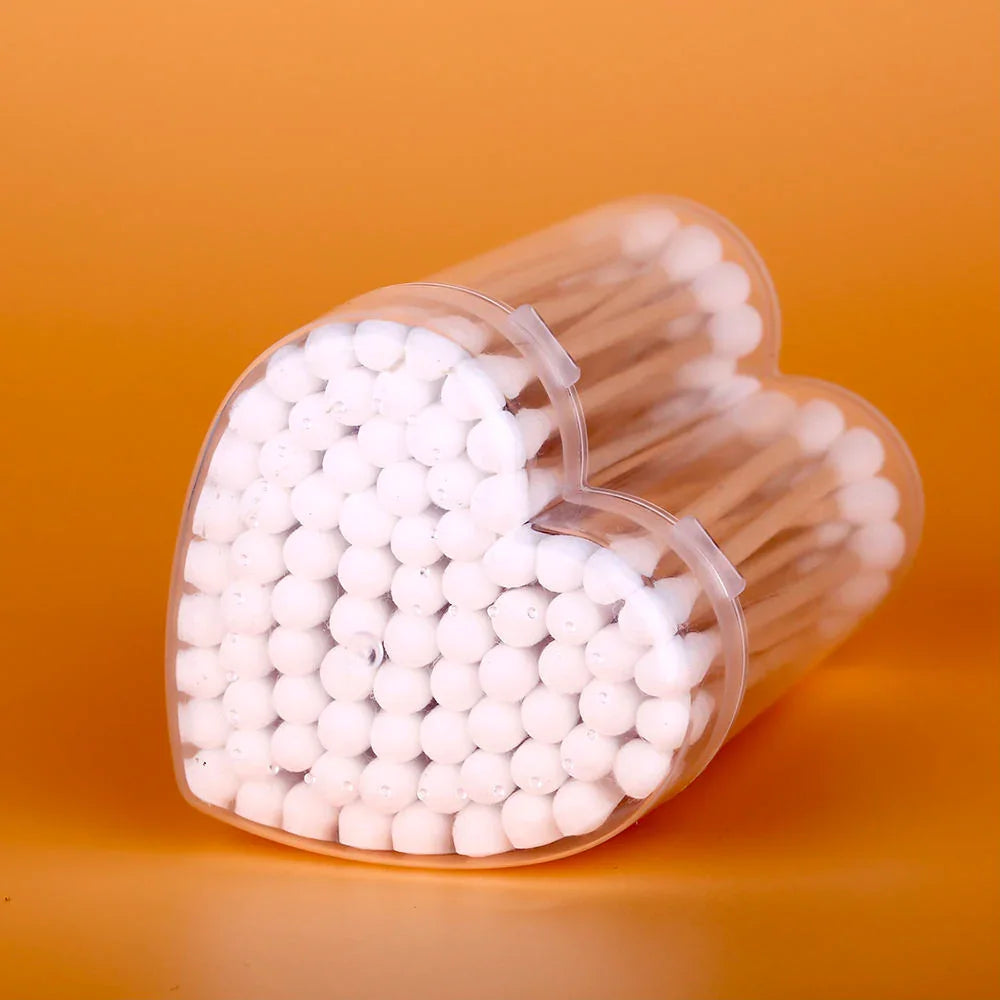 Cotton Buds With Heart-Shaped Plastic Box ST-800
