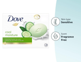 Dove Cool Moisture Cucumber & Green Tea Soap - 160g