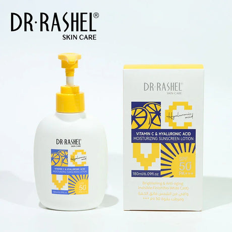 Dr.Rashel Vitamin C & Hyaluronic Acid Sunscreen Lotion SPF 50+ - 180ml