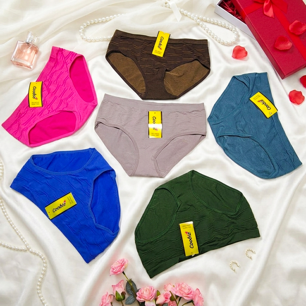 Women's Breathable Cotton Briefs 3 Pcs Set #M8043