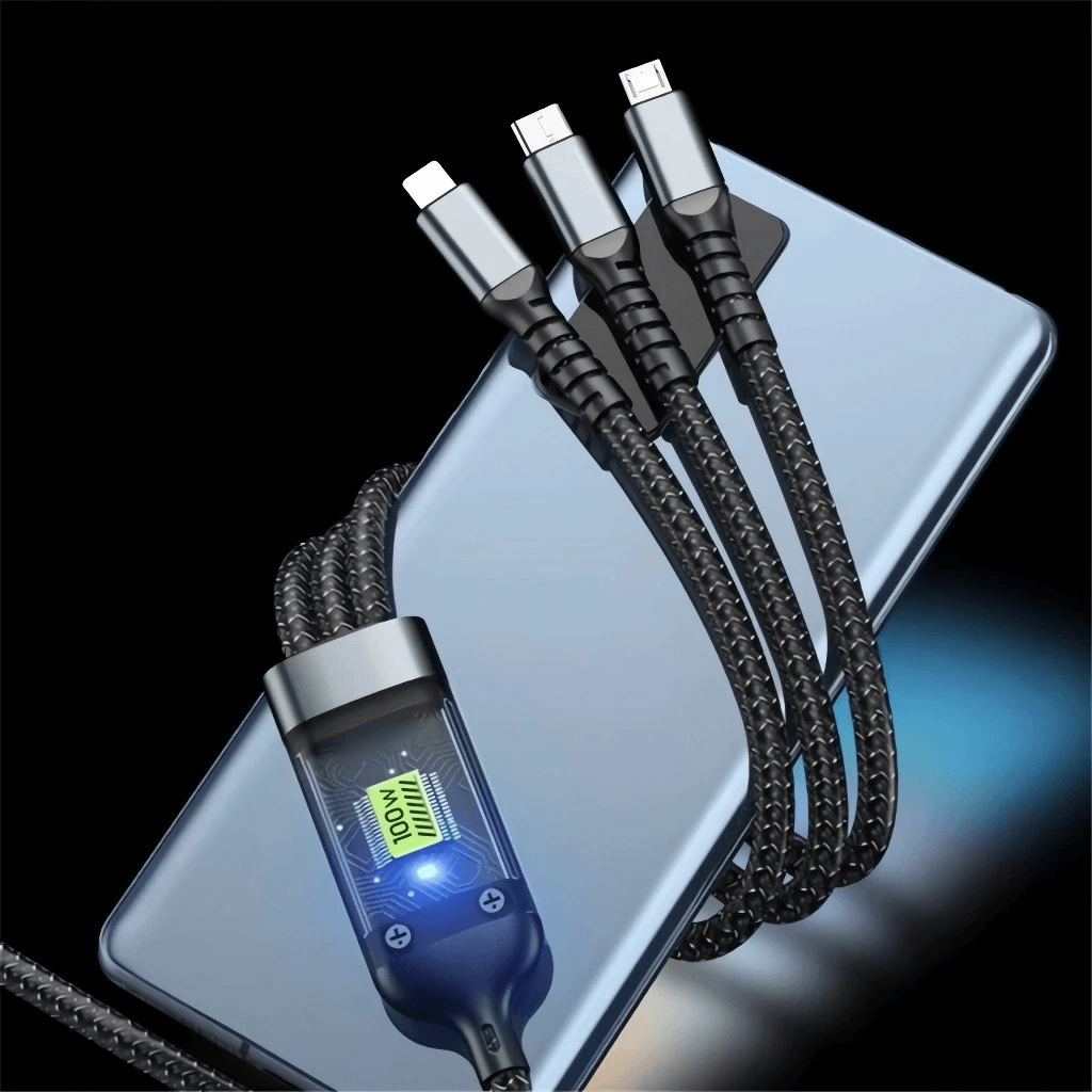 Soloffer 3 In 1 Fast Charging Cable 100W - SH81