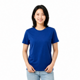 Women's Round Neck Plain T-Shirt 1030#