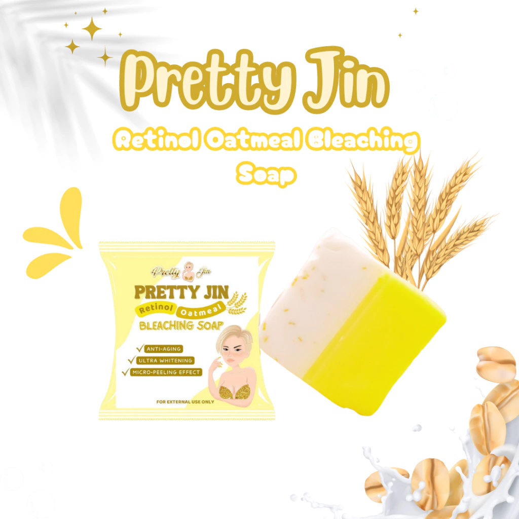 Pretty Jin Retinol Oatmeal Bleaching Soap - 70g