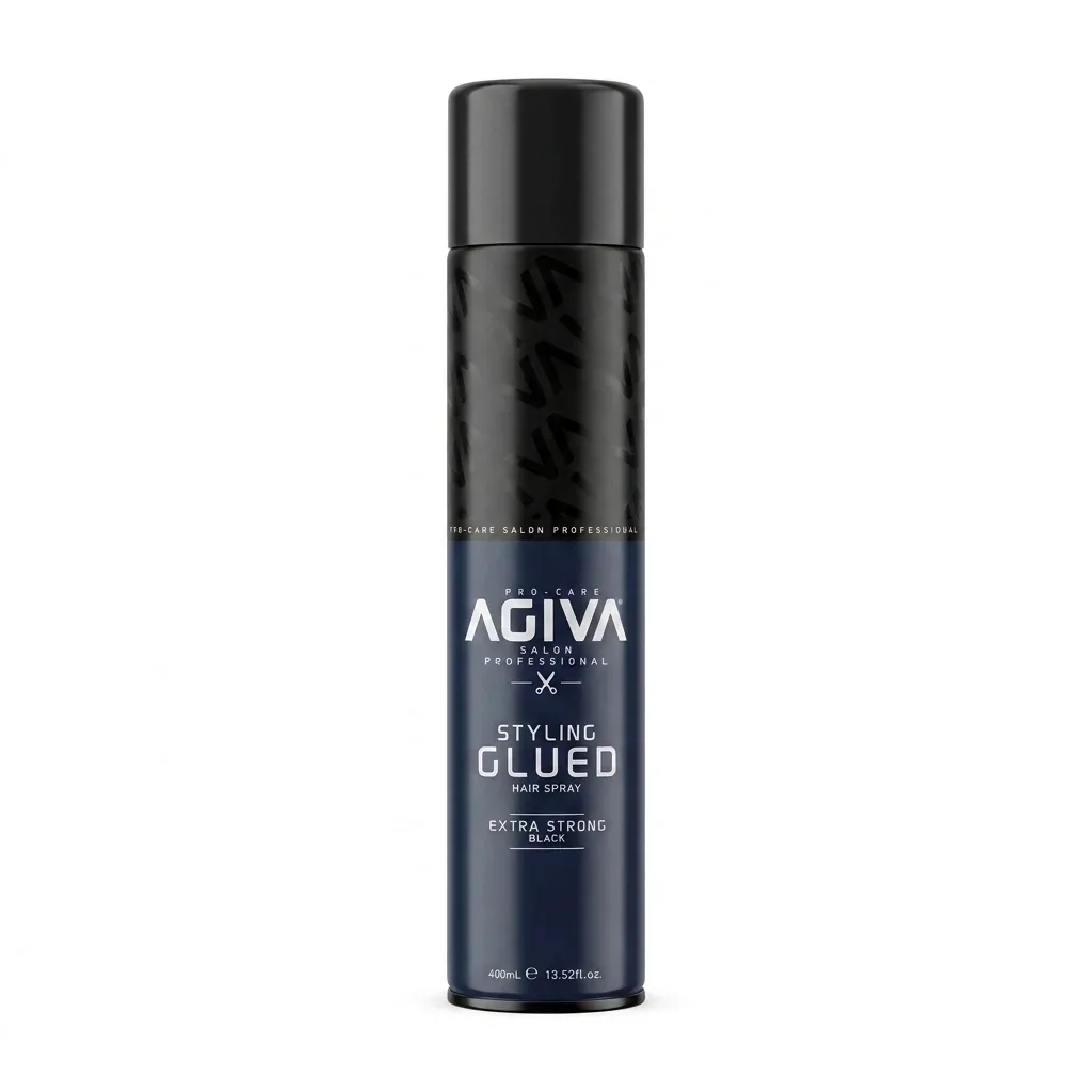 Agiva Extra Strong Styling Glued Hair Spray Black - 400ml