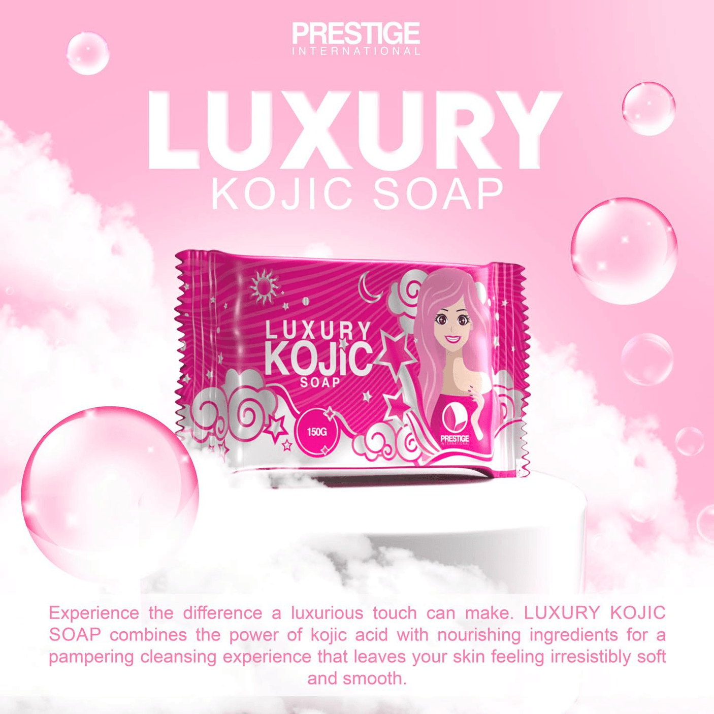 Prestige Luxury Kojic Brightening Soap - 150g