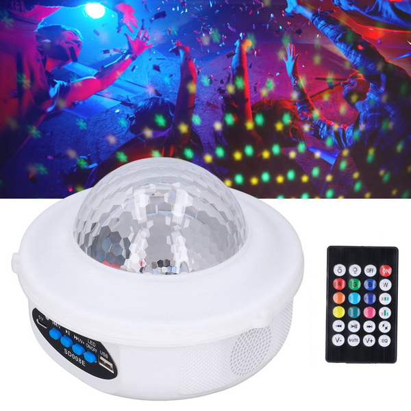 LED Crystal Magic Ball Party Light With Speaker - SD008E