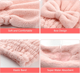 Microfiber Hair Drying Turban Hair Towel Cap