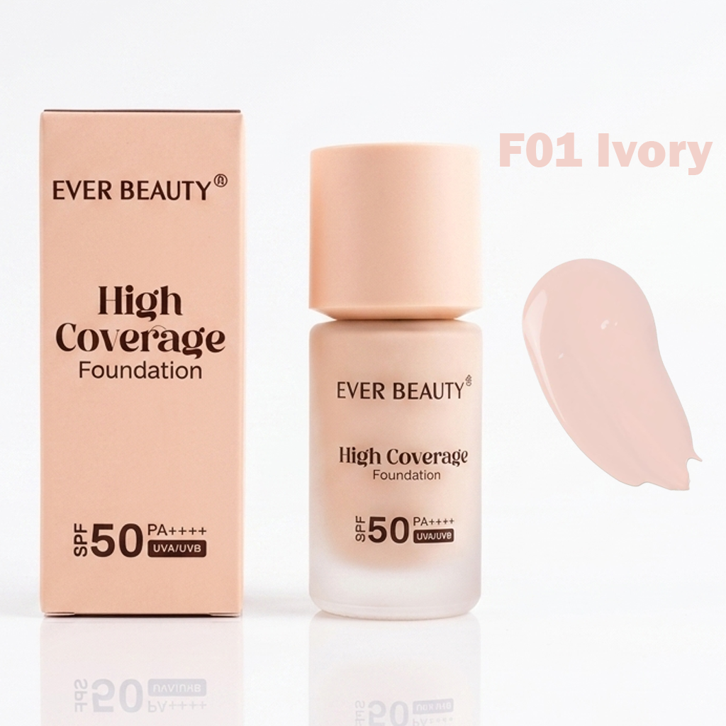 Ever Beauty High Coverage Foundation SPF 50 PA++++ - 40ml
