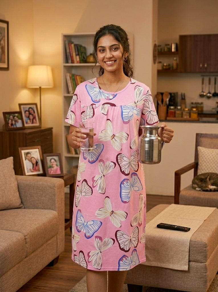 Comfortable Nightgown Casual Sleepwear - #8180