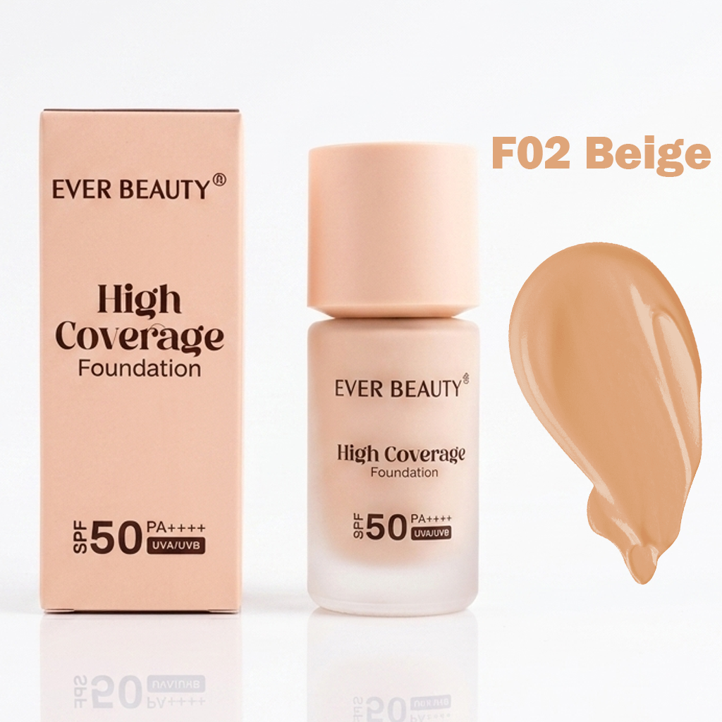 Ever Beauty High Coverage Foundation SPF 50 PA++++ - 40ml