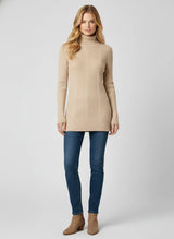 Women's Ribbed Texture Turtleneck Sweater Y5N-A3820