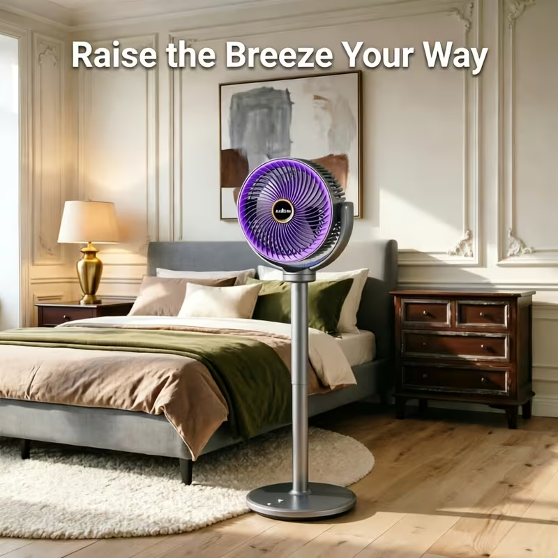 Height Adjustable Air Circulation Vertical Fan JKJ-108