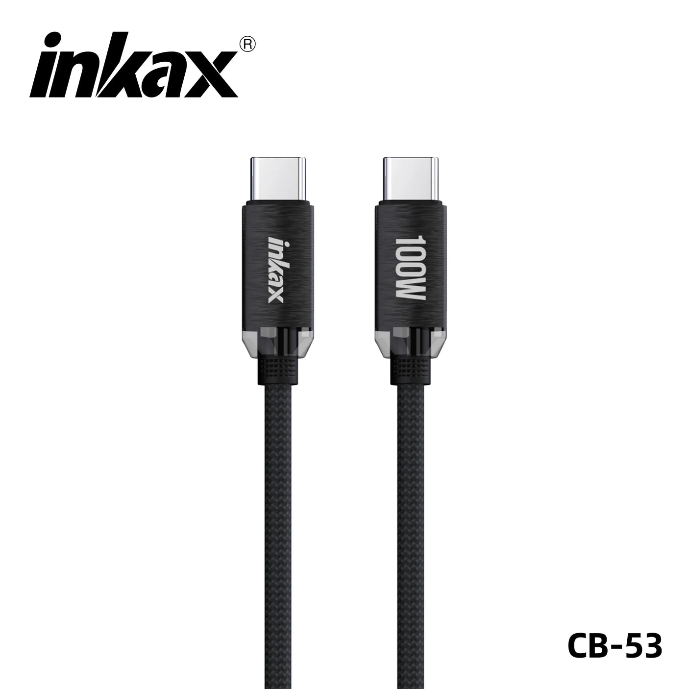 كابل بيانات الشحن السريع CB-53 من نوع C إلى C 100 واط من إنكاكس