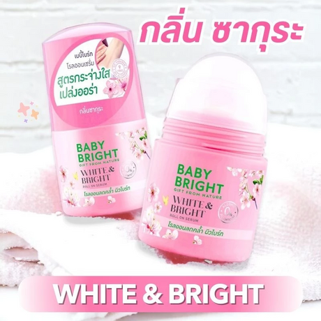 Baby Bright White & Bright Deodorant Roll-On Serum - 50ml