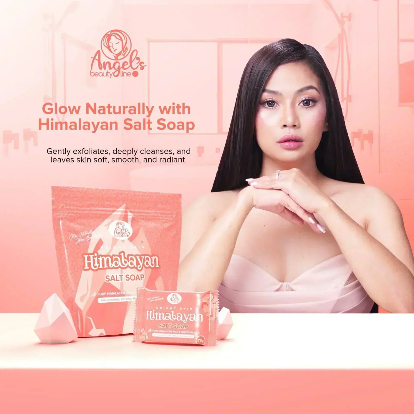 Angel’s Beautyline Bright Skin Himalayan Salt Soap - 75g (Pack of 5)