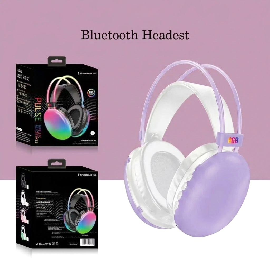 Cool RGB Lighting Active Noise Cancelling Headset - PM860