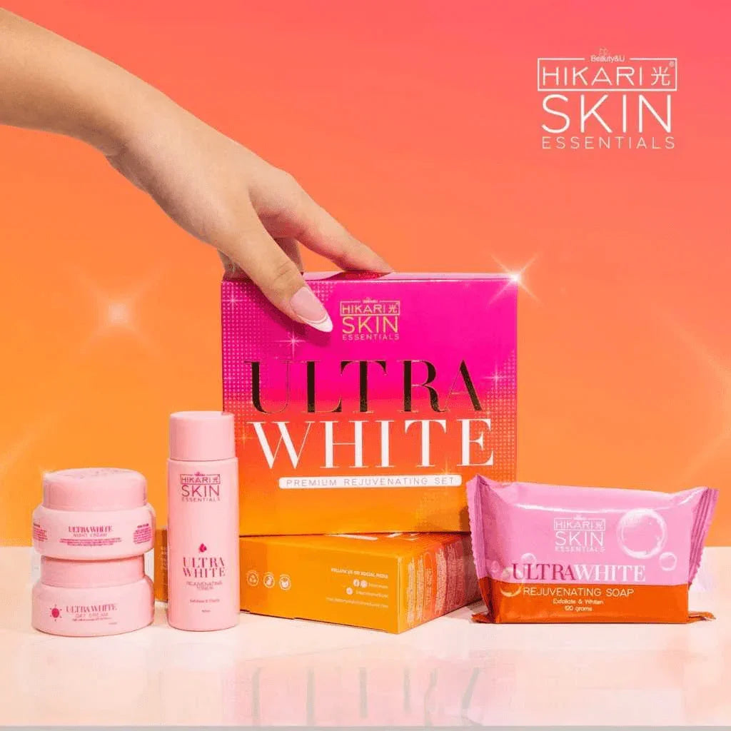مجموعة تجديد البشرة HIKARI Ultra White Premium